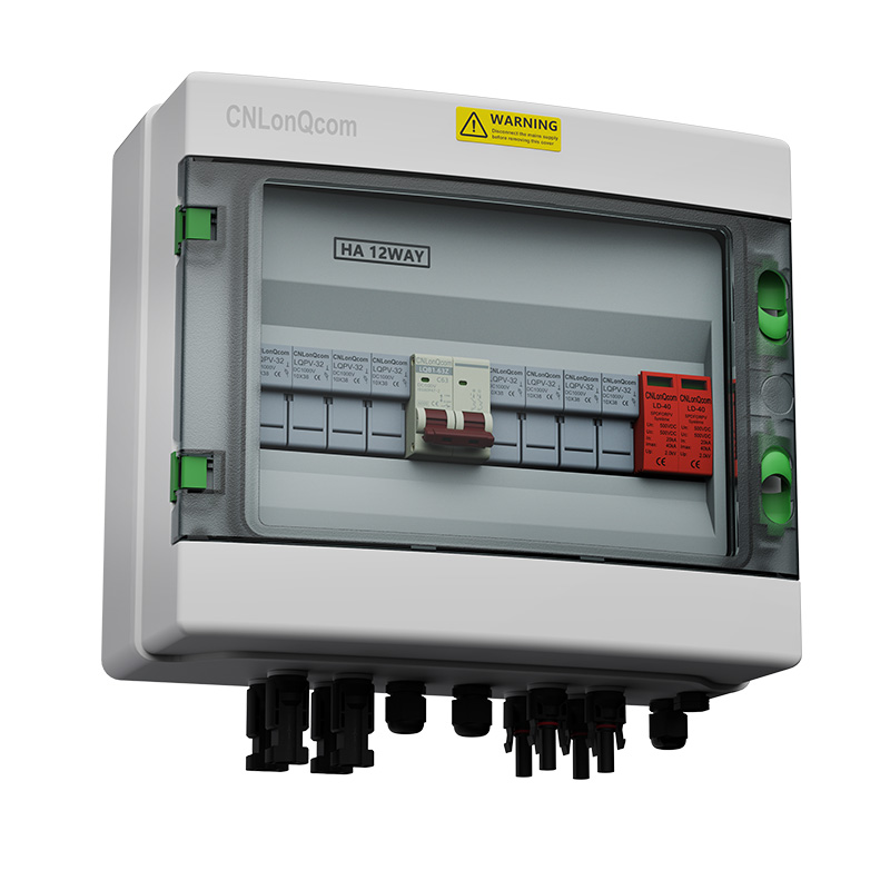 „PV Combiner“ 4 langelis 1 iš DC500V