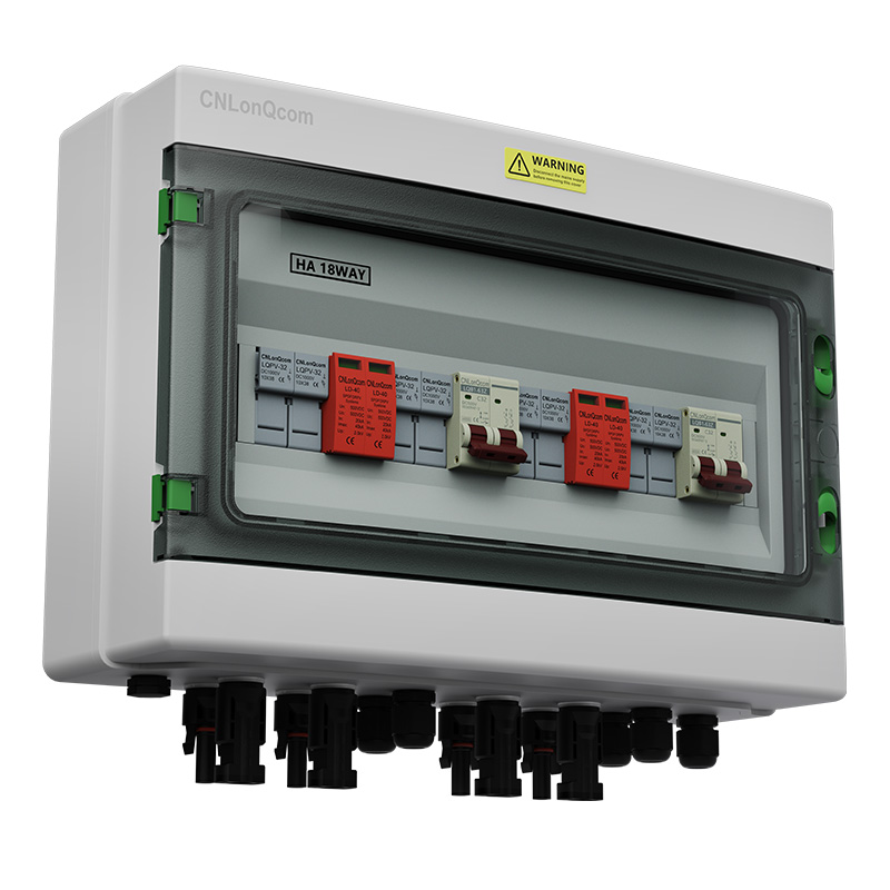 „PV Combiner“ 4 langelis iš 2 iš DC500V